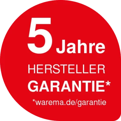 5 Jahre Herstellergarantie